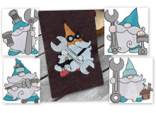 Stickserie - Handwerker Gnome